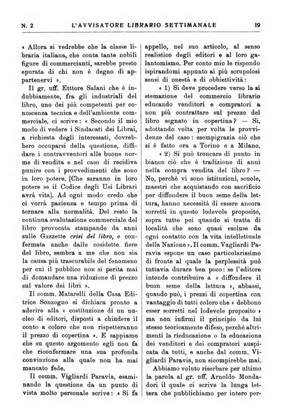 L'avvisatore librario settimanale bollettino bibliografico