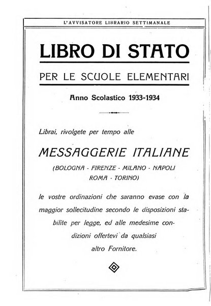 L'avvisatore librario settimanale bollettino bibliografico