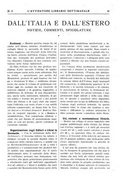 L'avvisatore librario settimanale bollettino bibliografico