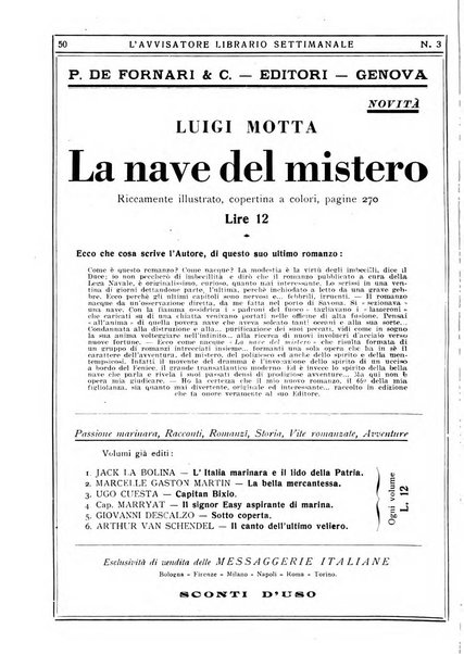 L'avvisatore librario settimanale bollettino bibliografico