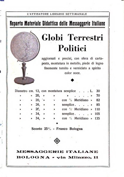 L'avvisatore librario settimanale bollettino bibliografico