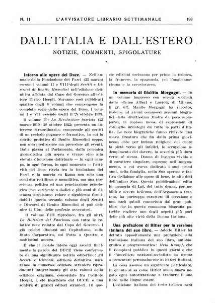 L'avvisatore librario settimanale bollettino bibliografico