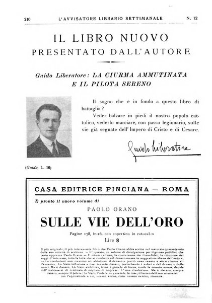 L'avvisatore librario settimanale bollettino bibliografico