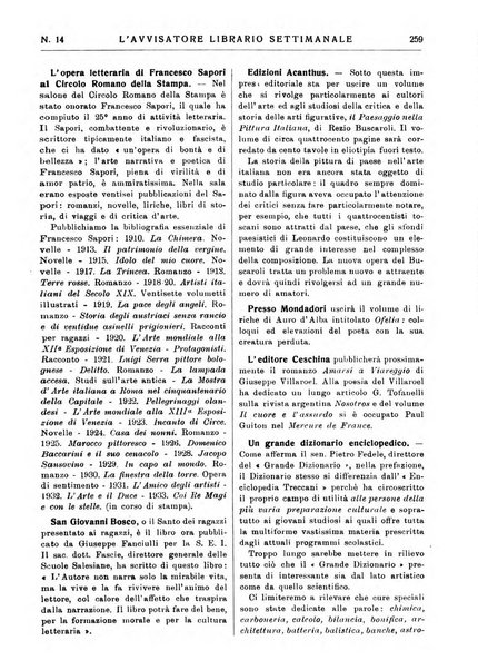 L'avvisatore librario settimanale bollettino bibliografico