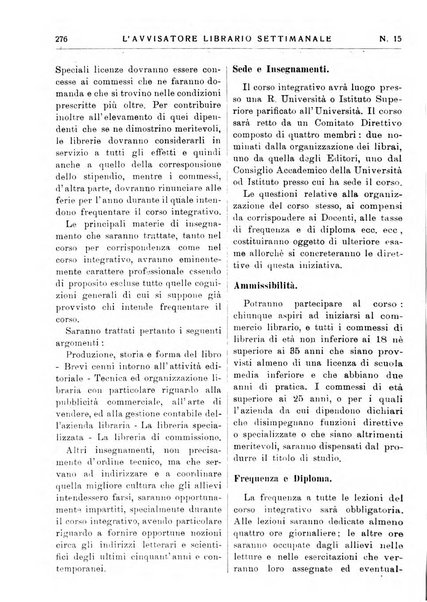 L'avvisatore librario settimanale bollettino bibliografico