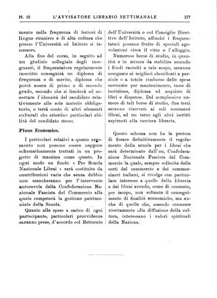 L'avvisatore librario settimanale bollettino bibliografico