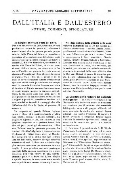 L'avvisatore librario settimanale bollettino bibliografico