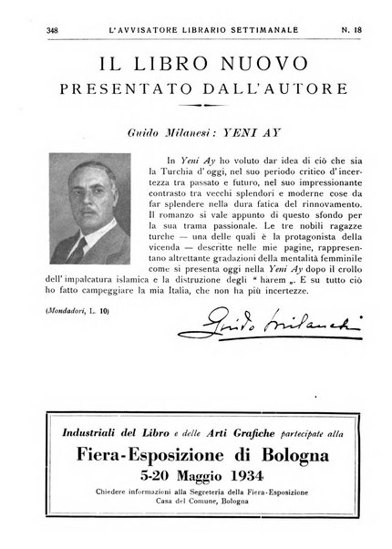 L'avvisatore librario settimanale bollettino bibliografico