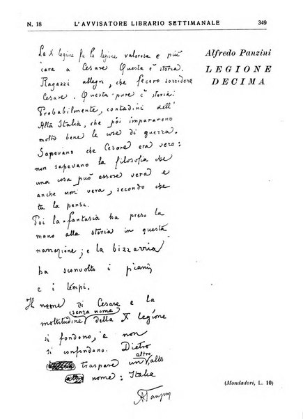 L'avvisatore librario settimanale bollettino bibliografico