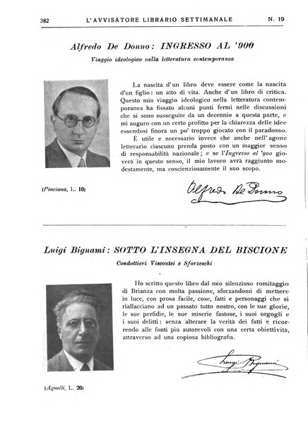 L'avvisatore librario settimanale bollettino bibliografico