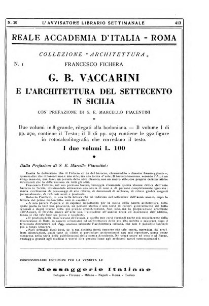 L'avvisatore librario settimanale bollettino bibliografico