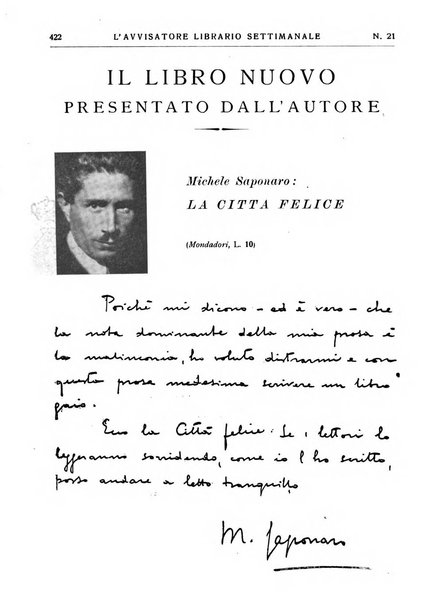 L'avvisatore librario settimanale bollettino bibliografico