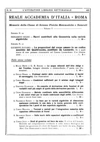 L'avvisatore librario settimanale bollettino bibliografico