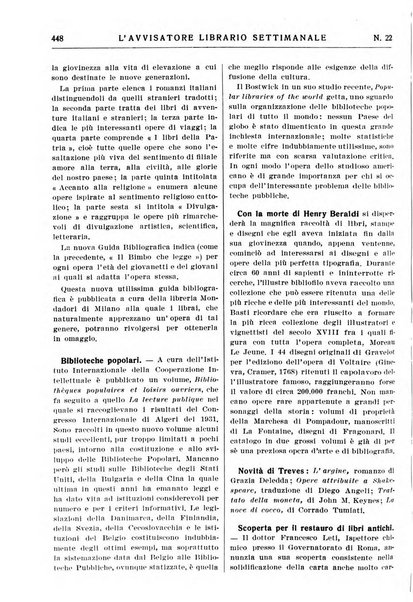 L'avvisatore librario settimanale bollettino bibliografico