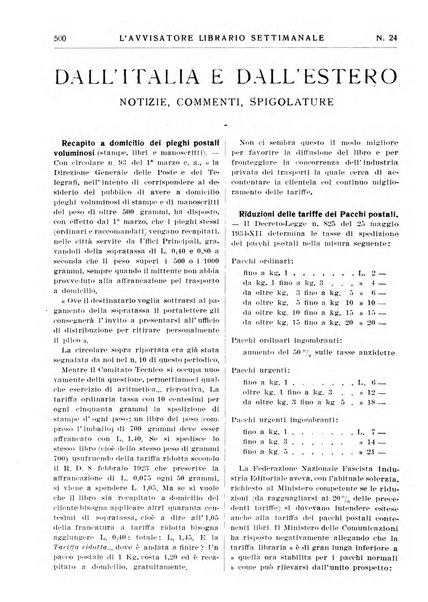 L'avvisatore librario settimanale bollettino bibliografico