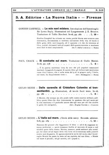 L'avvisatore librario settimanale bollettino bibliografico