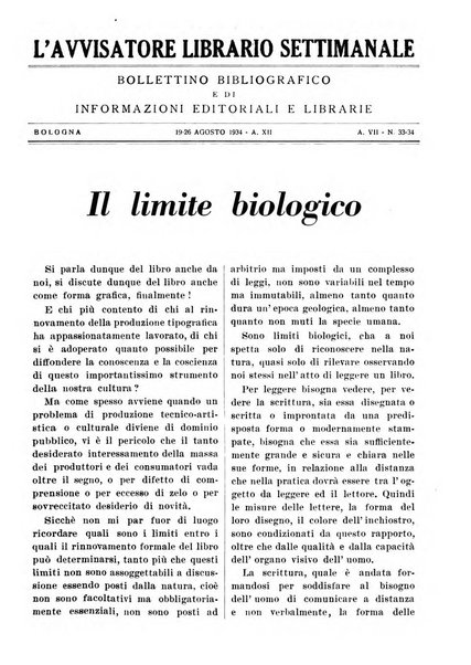 L'avvisatore librario settimanale bollettino bibliografico