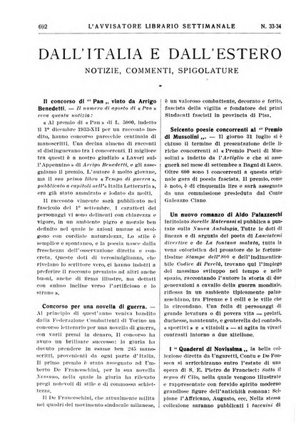 L'avvisatore librario settimanale bollettino bibliografico