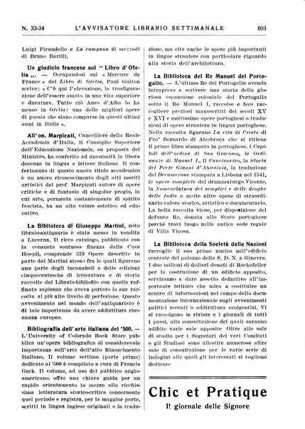 L'avvisatore librario settimanale bollettino bibliografico