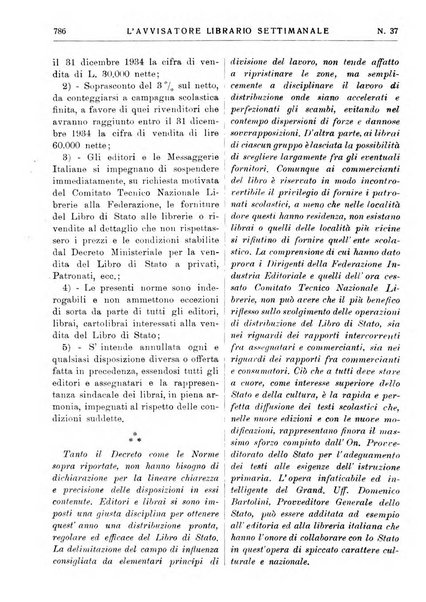 L'avvisatore librario settimanale bollettino bibliografico