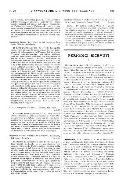 L'avvisatore librario settimanale bollettino bibliografico