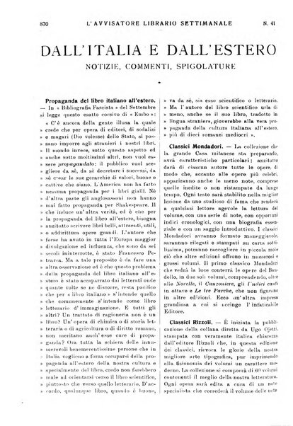 L'avvisatore librario settimanale bollettino bibliografico