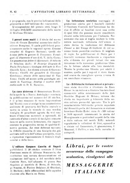 L'avvisatore librario settimanale bollettino bibliografico