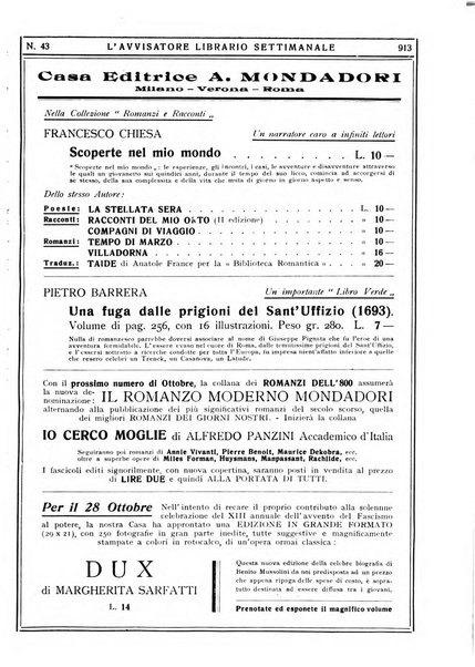 L'avvisatore librario settimanale bollettino bibliografico