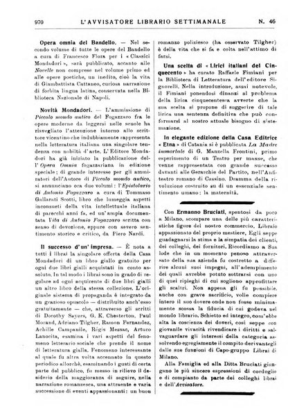 L'avvisatore librario settimanale bollettino bibliografico