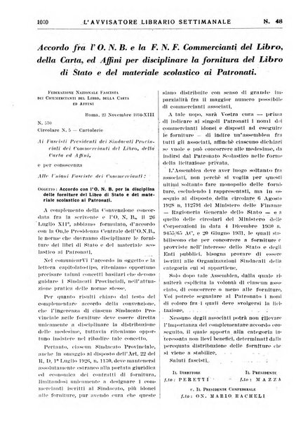 L'avvisatore librario settimanale bollettino bibliografico