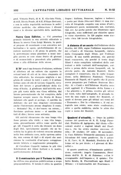 L'avvisatore librario settimanale bollettino bibliografico