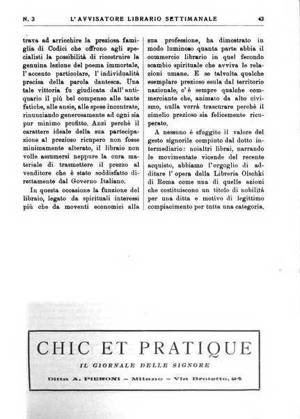 L'avvisatore librario settimanale bollettino bibliografico