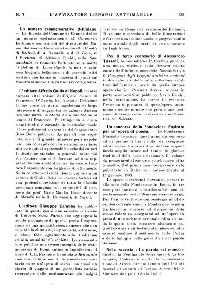 L'avvisatore librario settimanale bollettino bibliografico