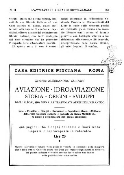 L'avvisatore librario settimanale bollettino bibliografico