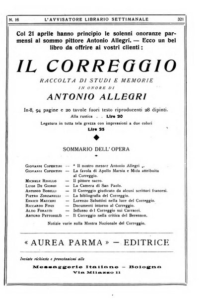 L'avvisatore librario settimanale bollettino bibliografico