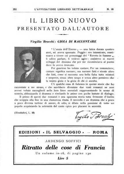 L'avvisatore librario settimanale bollettino bibliografico