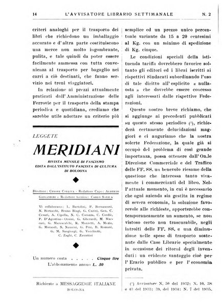 L'avvisatore librario settimanale bollettino bibliografico