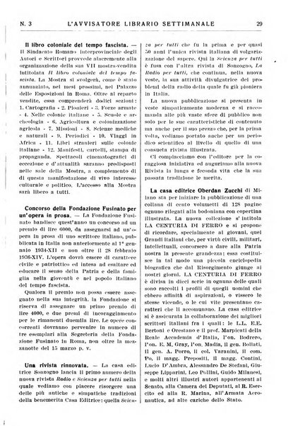 L'avvisatore librario settimanale bollettino bibliografico