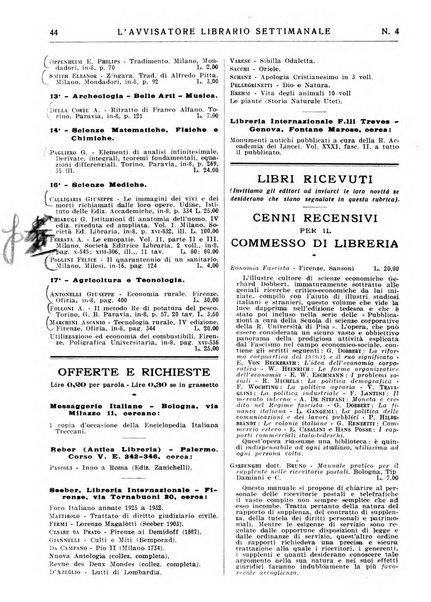 L'avvisatore librario settimanale bollettino bibliografico