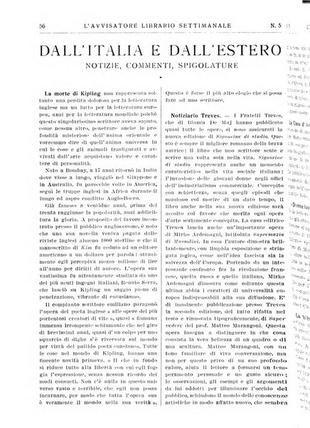 L'avvisatore librario settimanale bollettino bibliografico