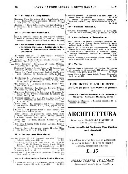 L'avvisatore librario settimanale bollettino bibliografico