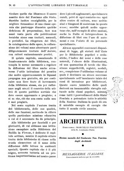 L'avvisatore librario settimanale bollettino bibliografico