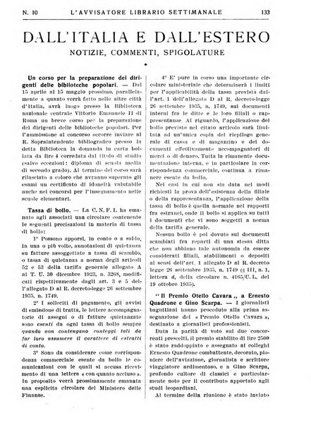 L'avvisatore librario settimanale bollettino bibliografico