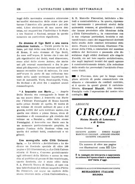 L'avvisatore librario settimanale bollettino bibliografico