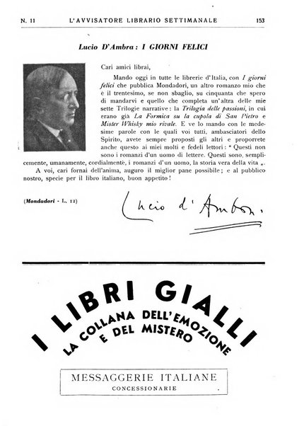 L'avvisatore librario settimanale bollettino bibliografico