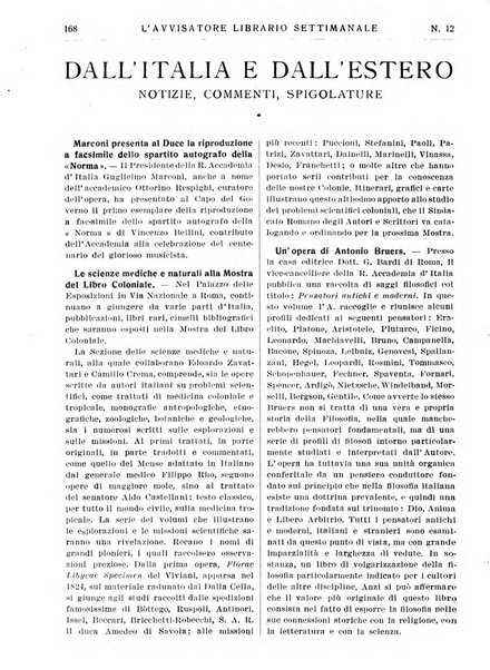 L'avvisatore librario settimanale bollettino bibliografico