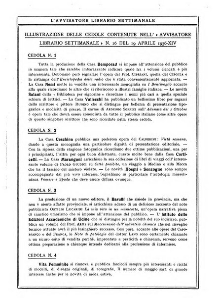 L'avvisatore librario settimanale bollettino bibliografico