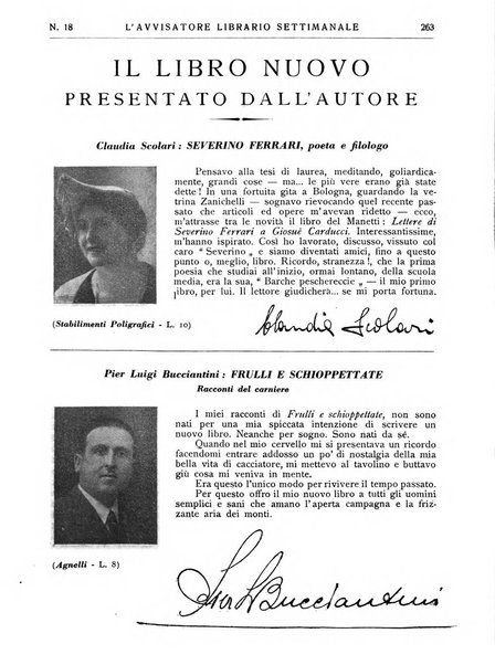 L'avvisatore librario settimanale bollettino bibliografico