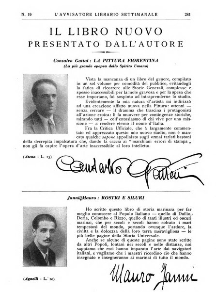 L'avvisatore librario settimanale bollettino bibliografico