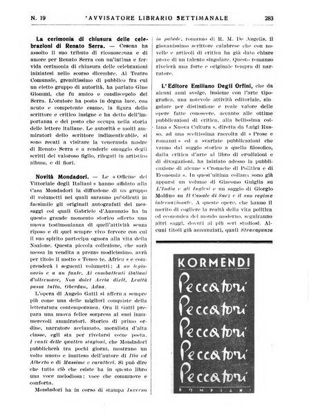 L'avvisatore librario settimanale bollettino bibliografico